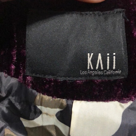 NWT Kaii purple velvet jacket size medium - Picture 5 of 6
